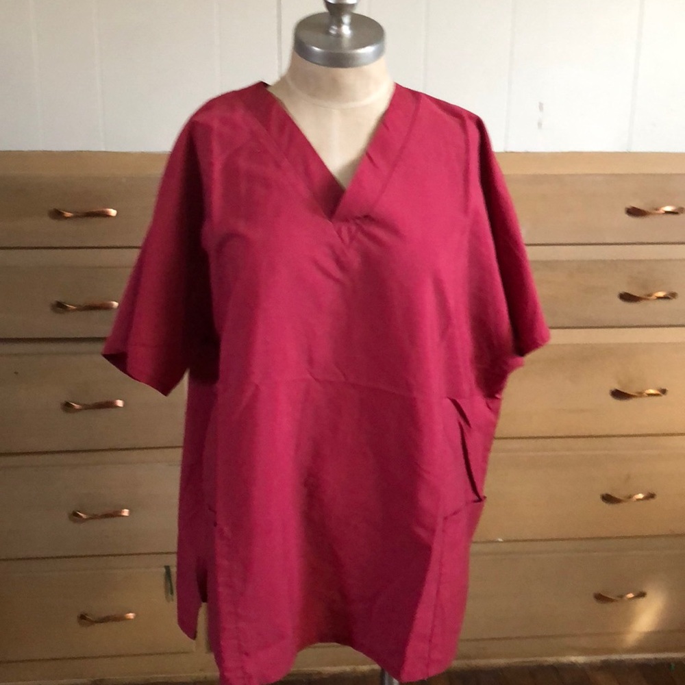 Medical Field Scrub Non Stretch V-Neck Top